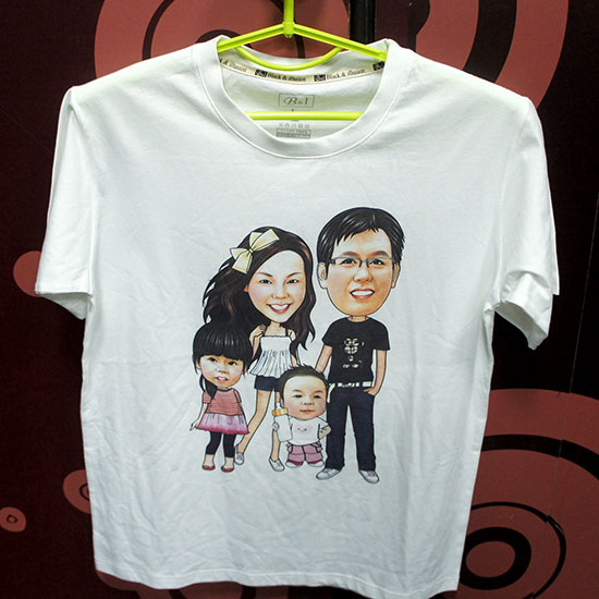 圓領短袖棉-白 (不含Q版畫)